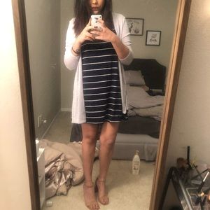 Striped Navy & white dress!